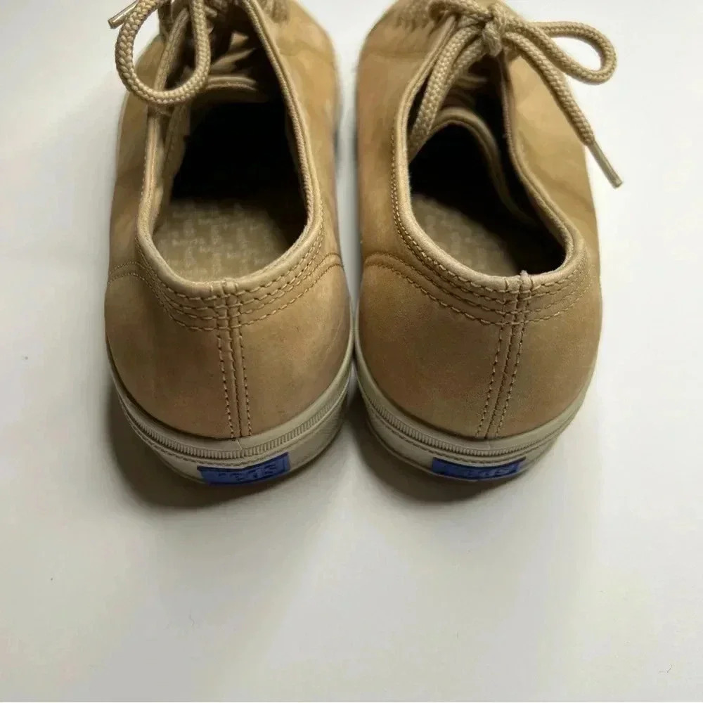 Keds Suede Leather Lace Up Sneakers Tan Beige 7.5 - Picture 4 of 6
